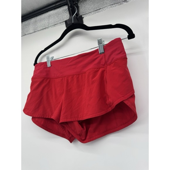 Lululemon Speed Up 2.5" Shorts Women's 6 Red Athletic Lined Active gym - Picture 6 of 10